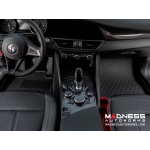 Alfa Romeo Giulia Floor Mat Set - All Weather Rubber Front 2 Piece Set - Deluxe - Q4/ AWD Model